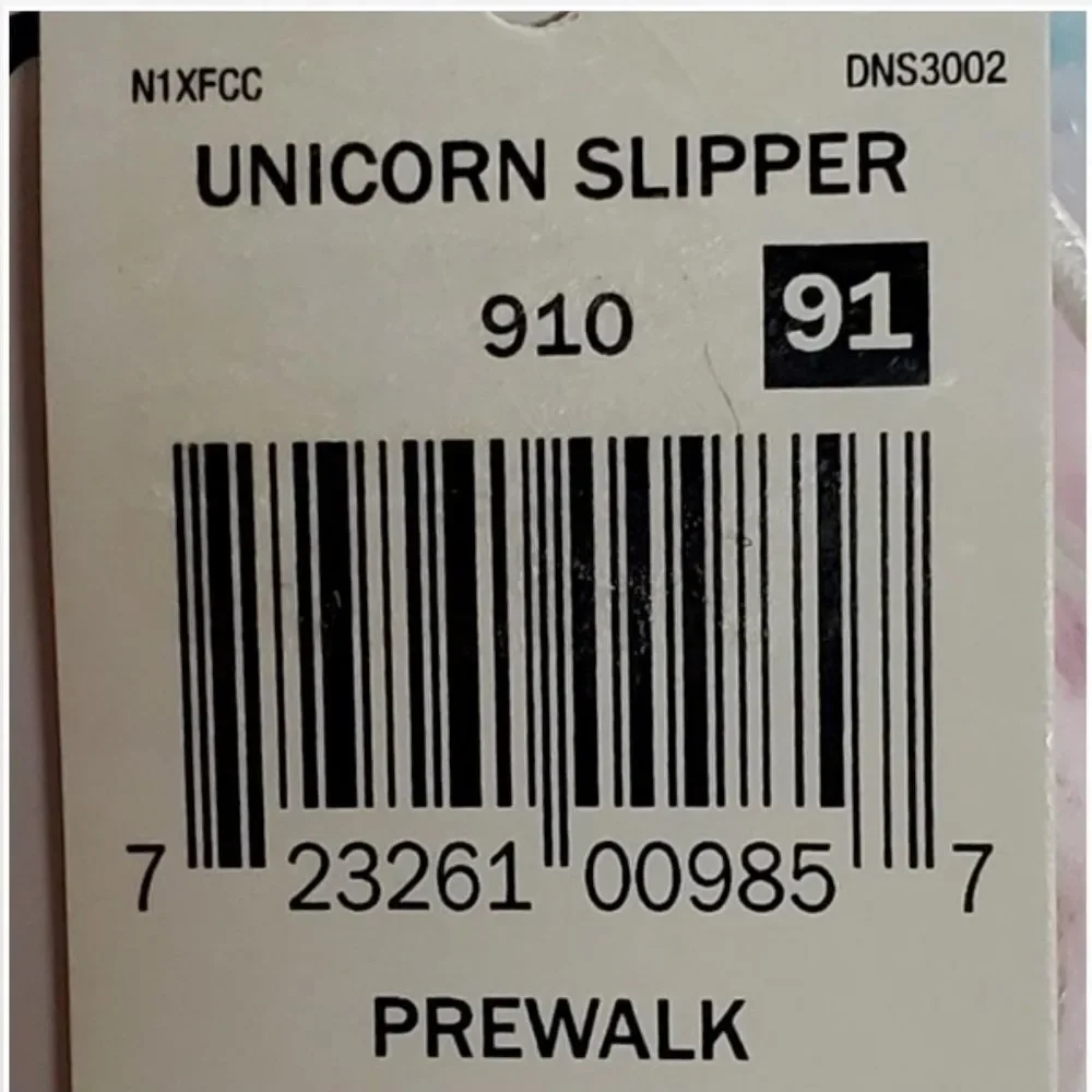 New Sleepy Time Slippers Kid Baby Unicorn Shoes NWT
